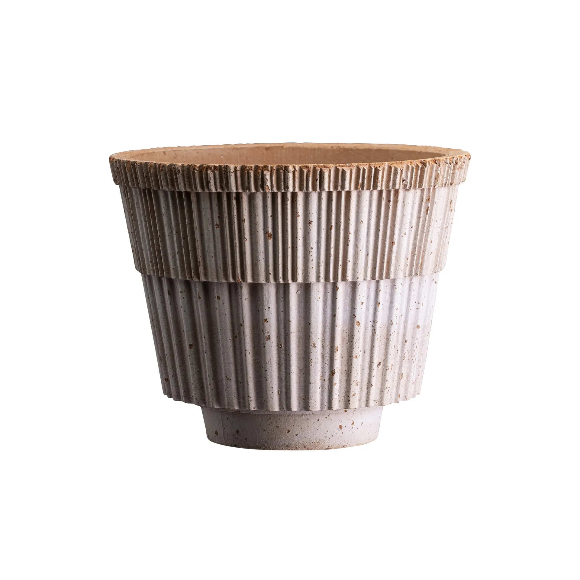 Atlas raw ruukku aluslautasella, Rosa, Ø25 cm Bergs Potter