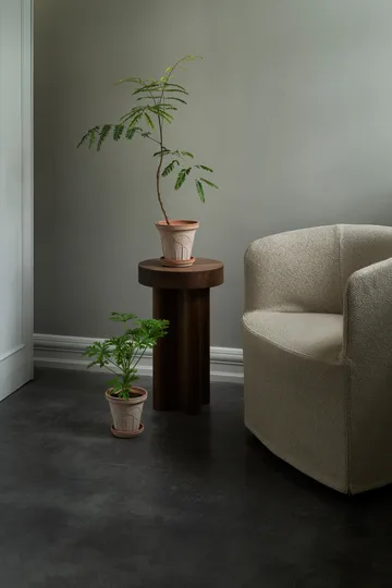 Fleur ruukku aluslautasella 2 osaa - Rosa, Ø16 cm - Bergs Potter