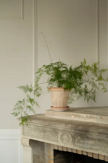 Fleur ruukku aluslautasella 2 osaa - Rosa, Ø25 cm - Bergs Potter