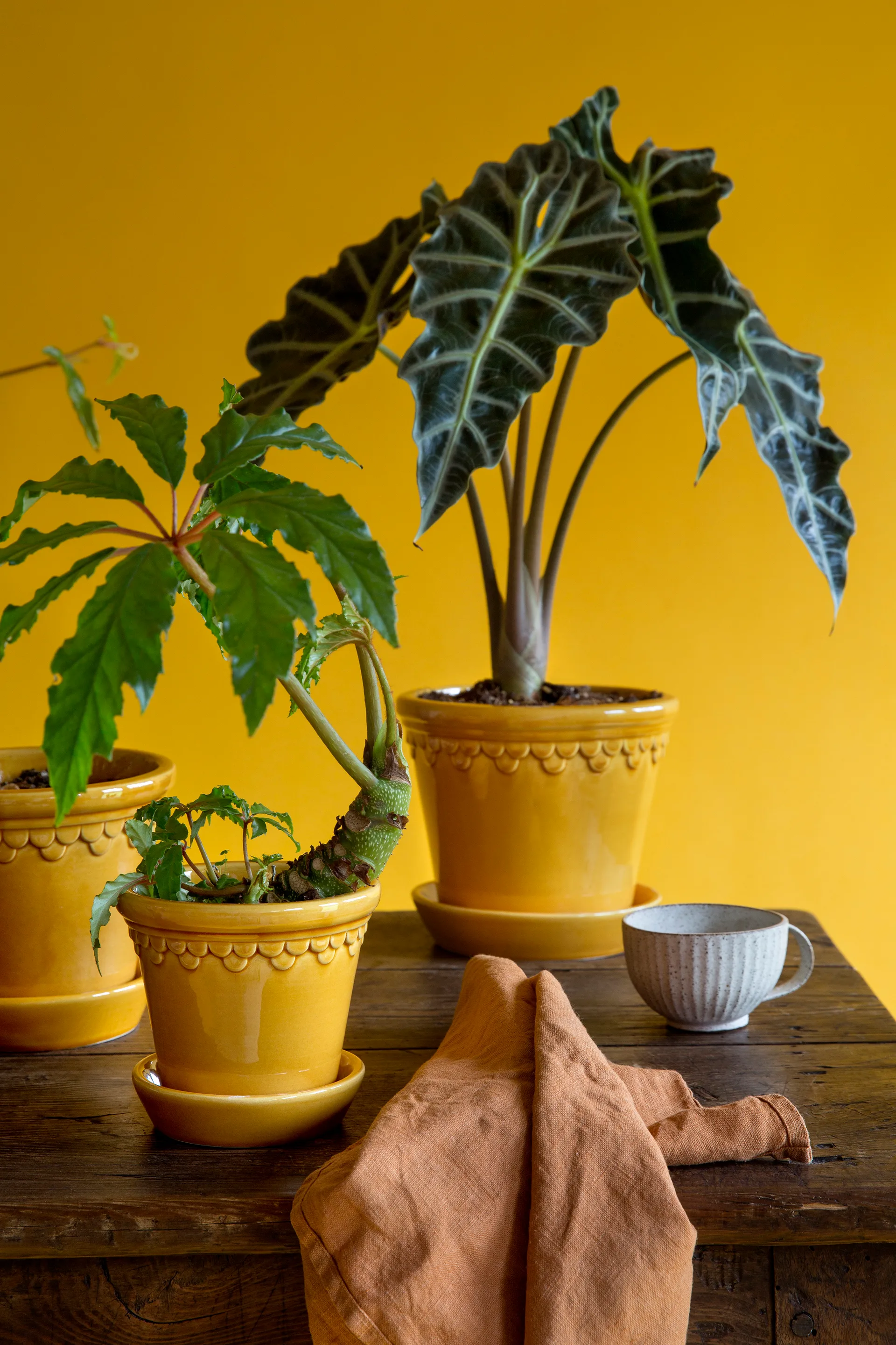 Københavner ruukku lasitettu Ø10 cm, Keltainen Bergs Potter