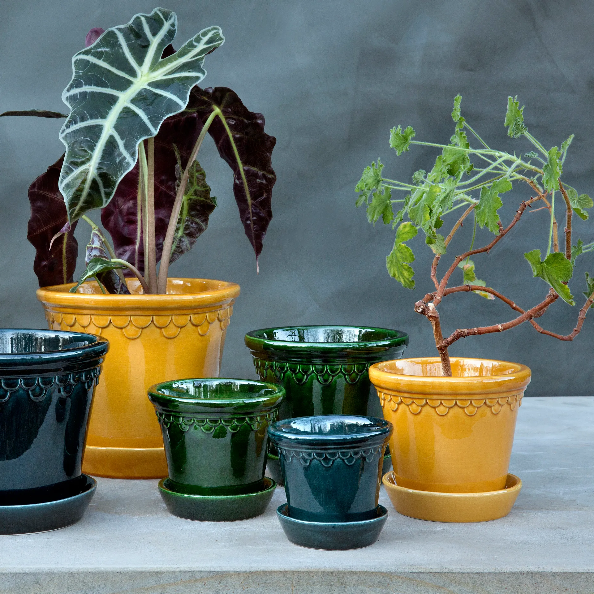 Københavner ruukku lasitettu Ø18 cm, Keltainen Bergs Potter