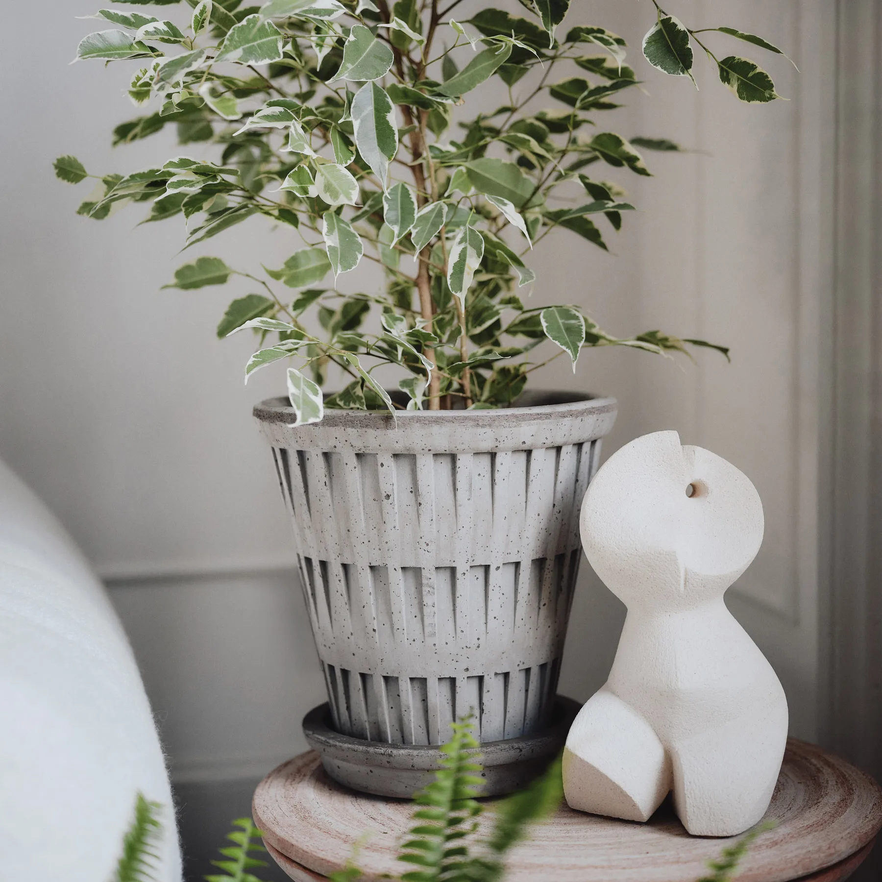 Pantheon raw ruukku, Grey, Ø16 cm Bergs Potter