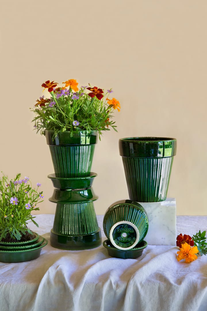 Simona ruukku lasitettu Ø 12 cm, Green Bergs Potter