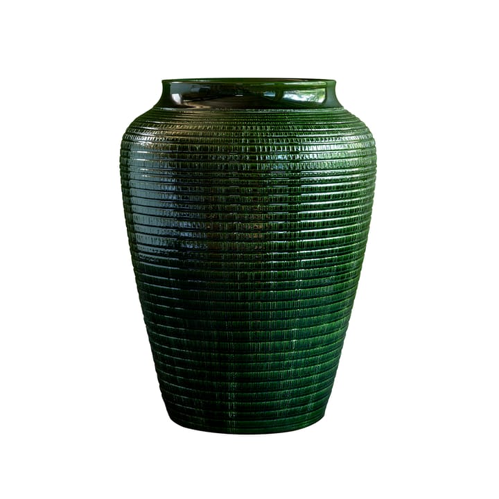 Willow maljakko lasitettu 25 cm, Green emerald Bergs Potter