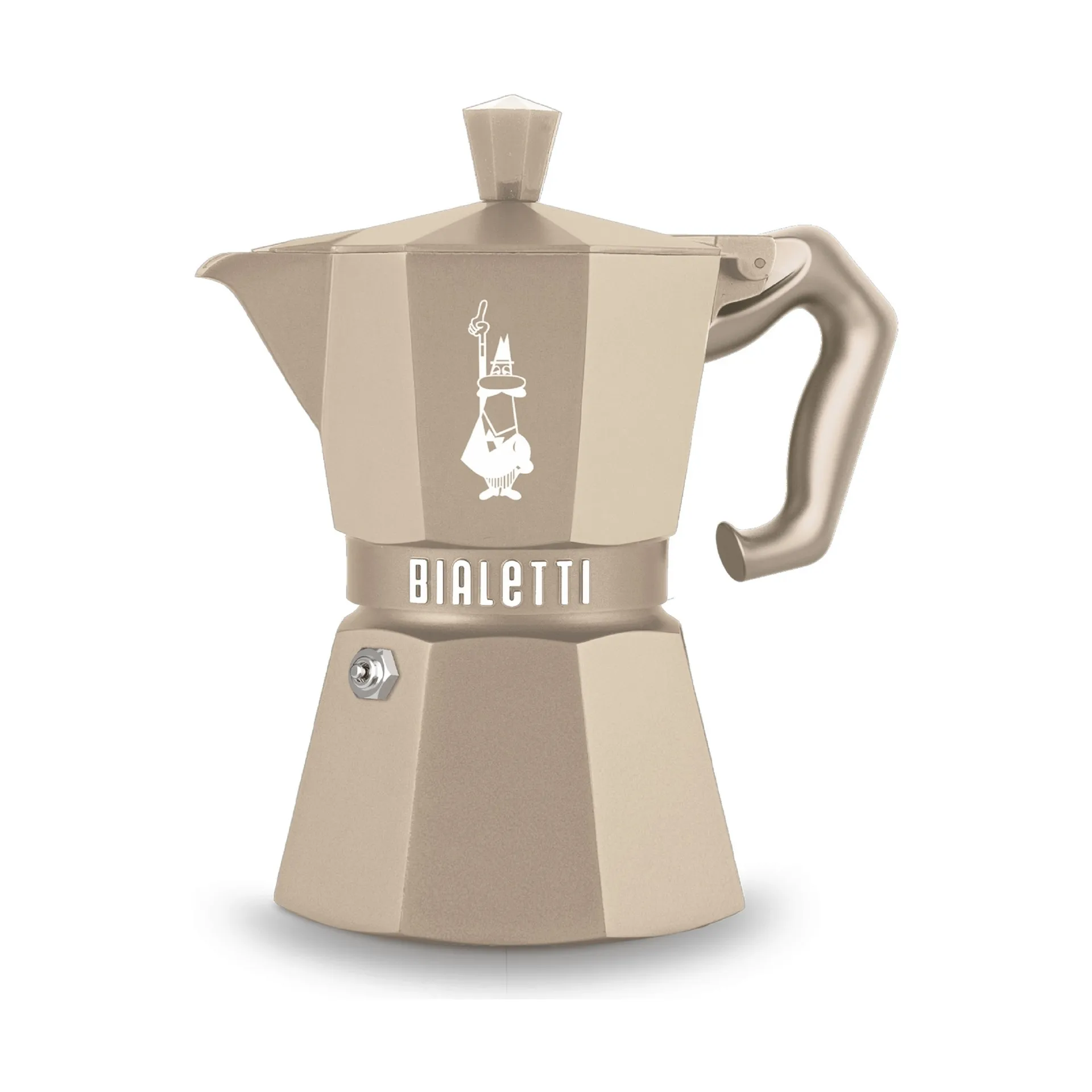 Bialetti Bialetti exclusive mokkakeitin induktiolle Beige, 3 kuppia