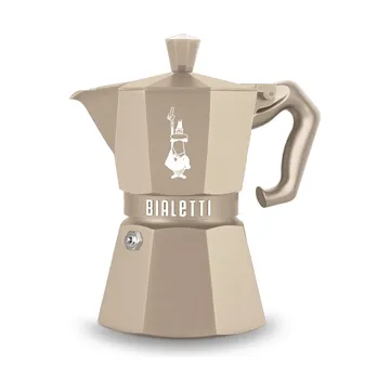 Bialetti exclusive mokkakeitin induktiolle - Beige, 3 kuppia - Bialetti