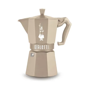 Bialetti exclusive mokkakeitin induktiolle - Beige, 6 kuppia - Bialetti