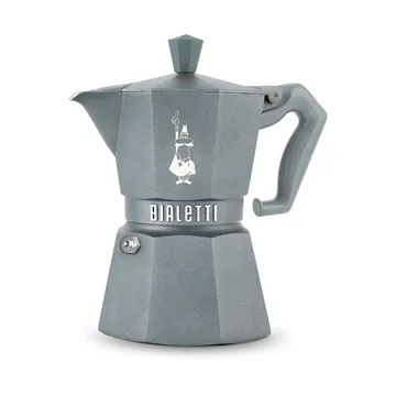 Bialetti exclusive mokkakeitin induktiolle - Harmaa, 3 kuppia - Bialetti