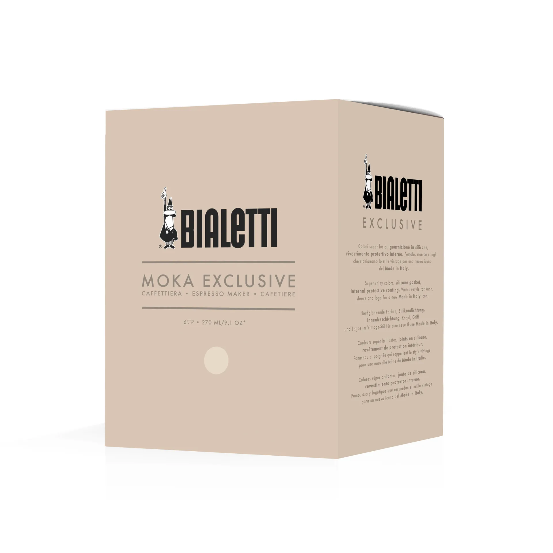 Bialetti exclusive mokkakeitin, Kerma, 6 kuppia Bialetti