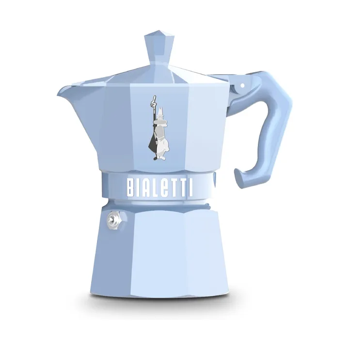 Bialetti exclusive mokkakeitin - Vaaleansininen, 3 kuppia - Bialetti