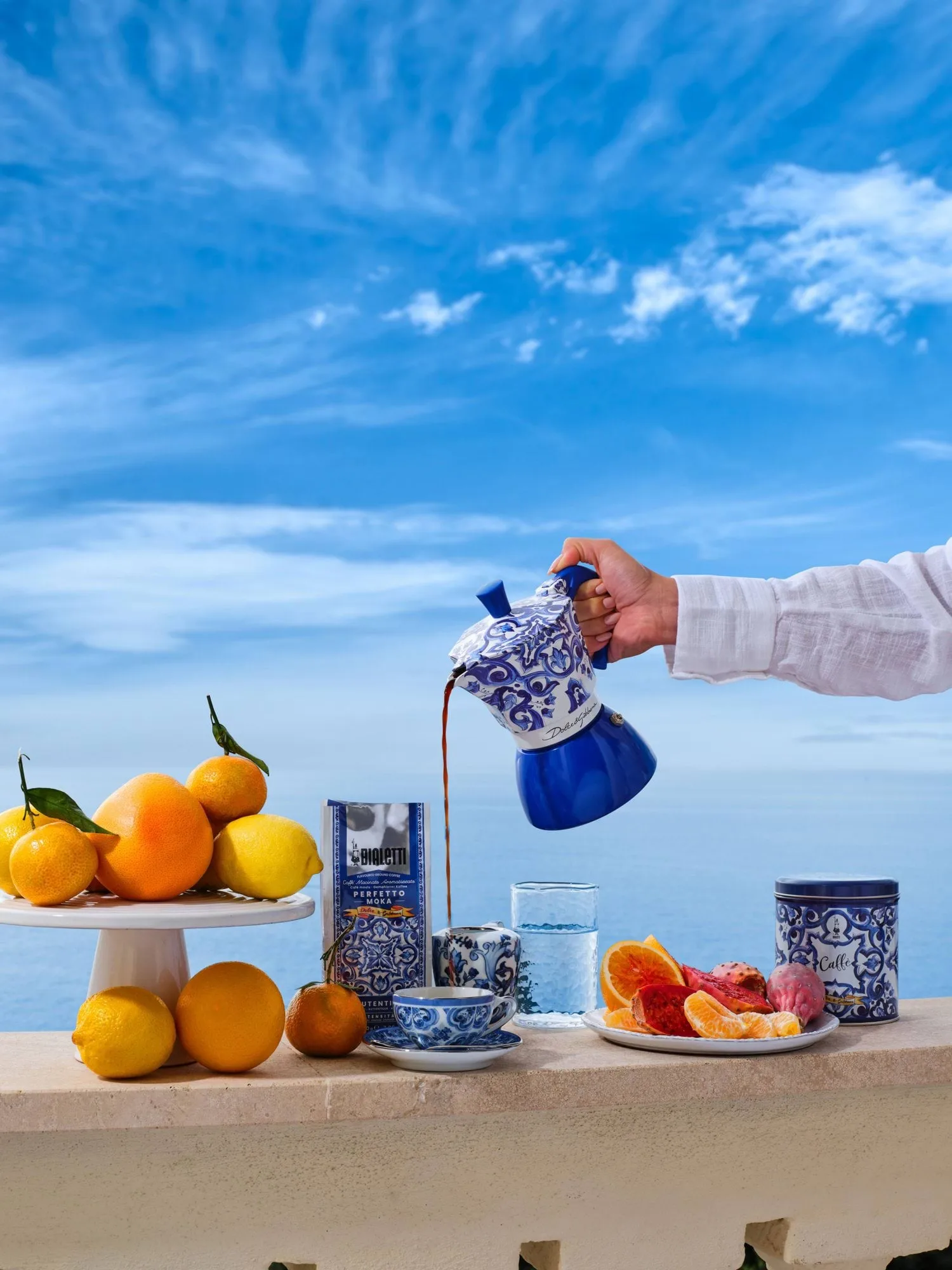 Bialetti x Dolce & Gabbana mokkakeitin induktiolle, Mediterraneo, 4 kuppia Bialetti