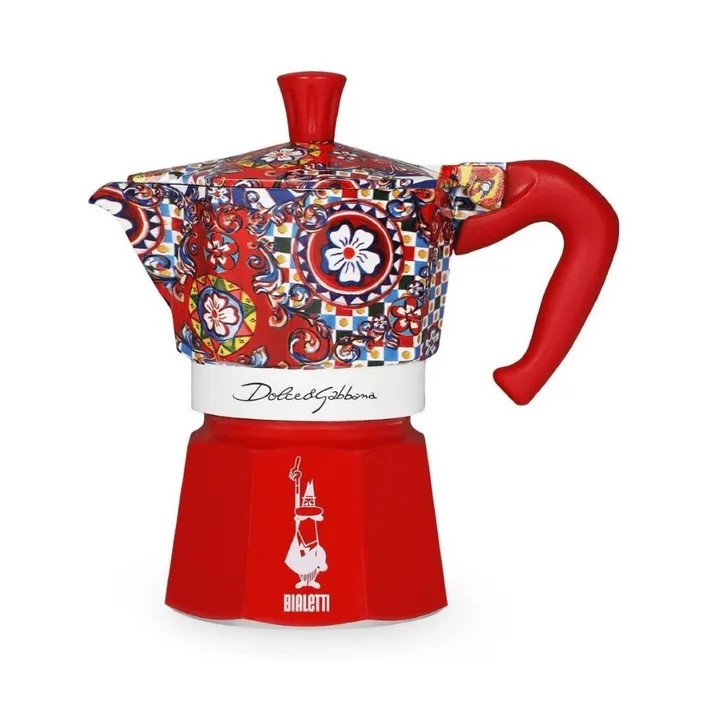 Bialetti x Dolce & Gabbana mokkakeitin - Sisilialainen kärry, 3 kuppia - Bialetti
