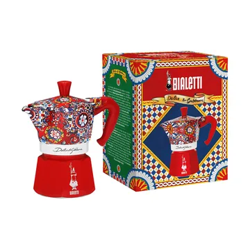 Bialetti x Dolce & Gabbana mokkakeitin - Sisilialainen kärry, 3 kuppia - Bialetti
