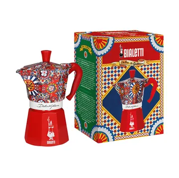 Bialetti x Dolce & Gabbana mokkakeitin - Sisilialainen kärry, 6 kuppia - Bialetti