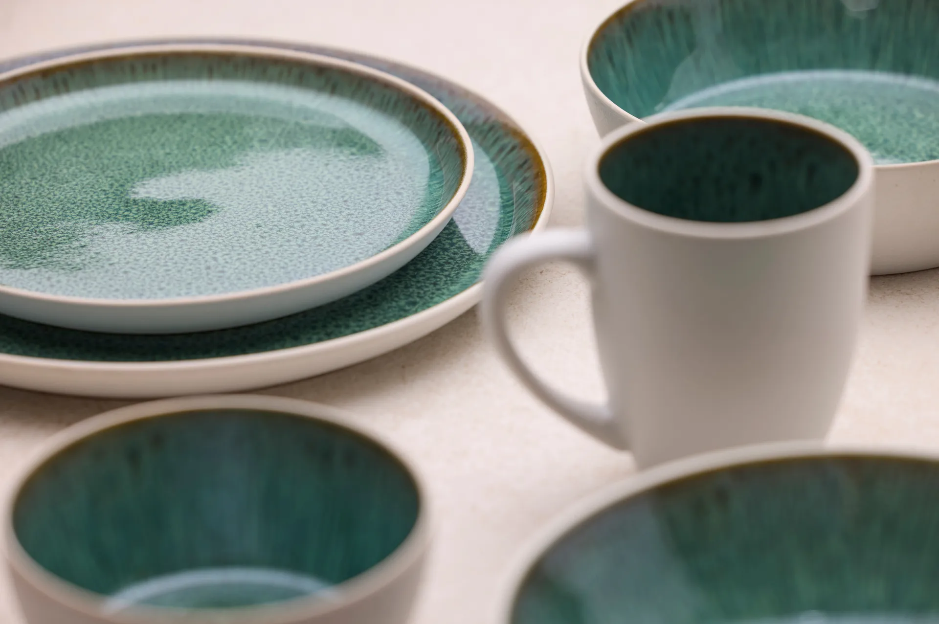 Bitz lautanen gastro Ø 21 cm, Vihreä valkoinen Bitz