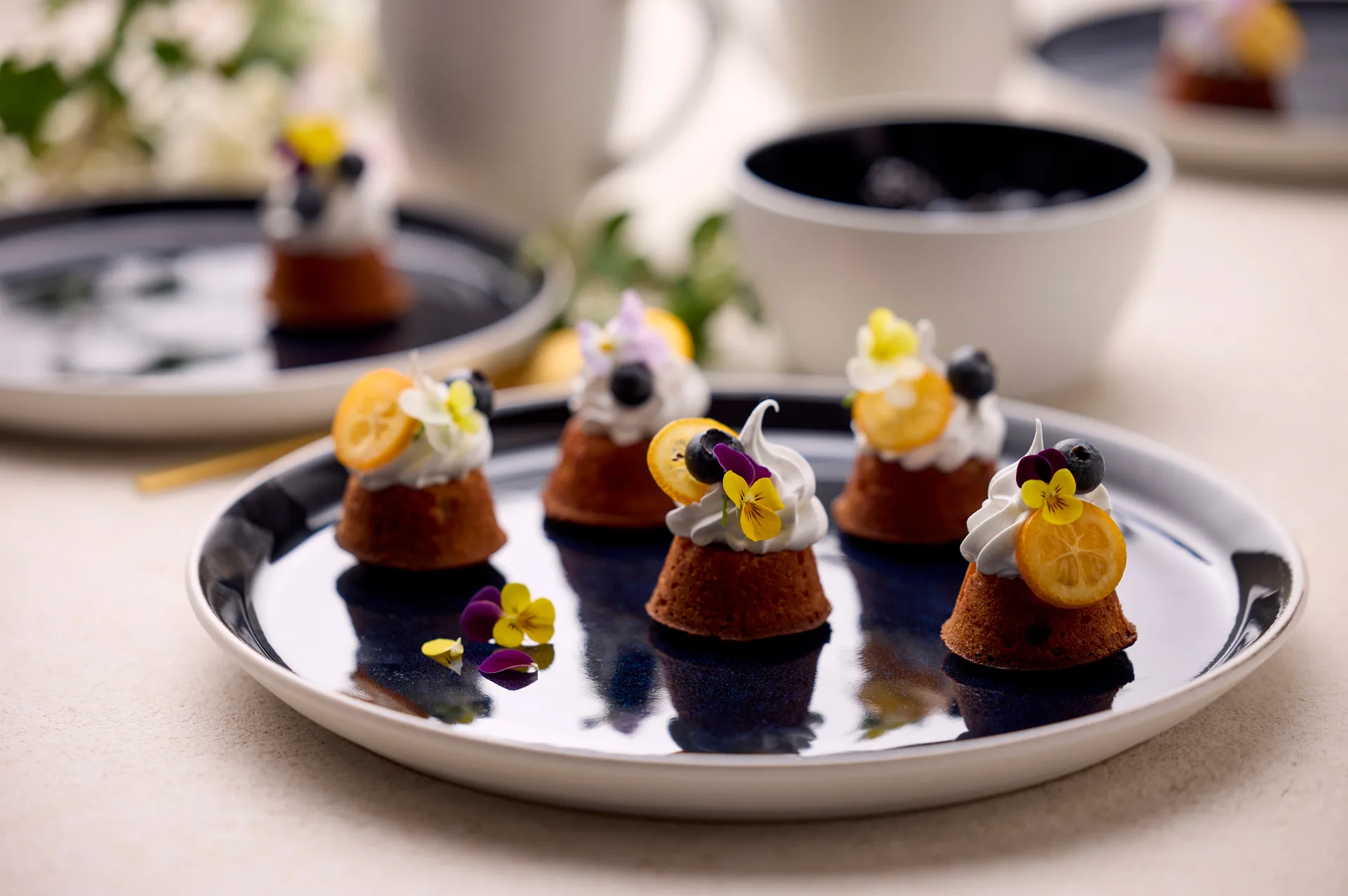 Bitz lautanen gastro Ø27 cm, Valkoinen tummansininen Bitz