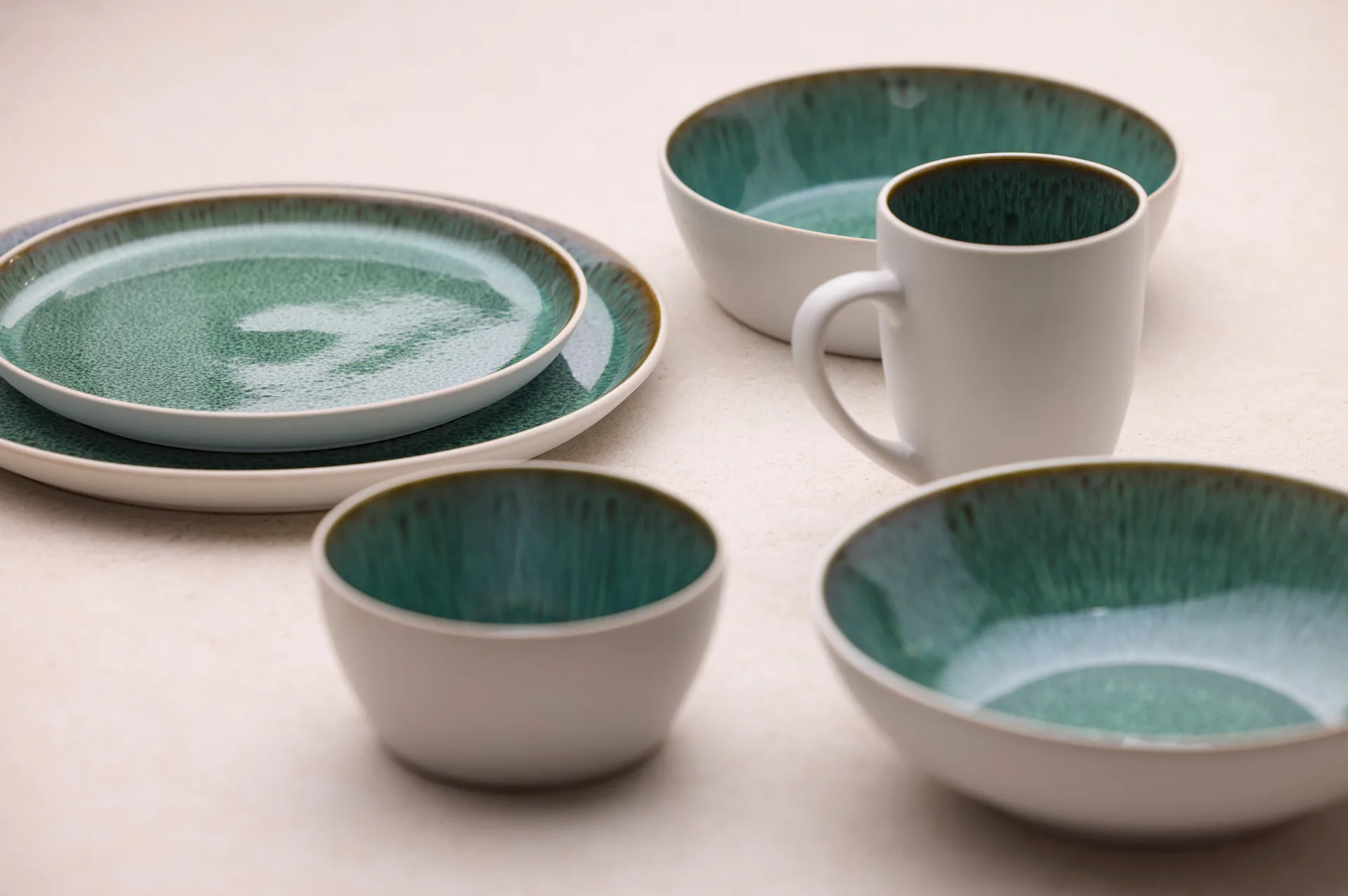 Bitz lautanen gastro Ø27 cm, Vihreä valkoinen Bitz