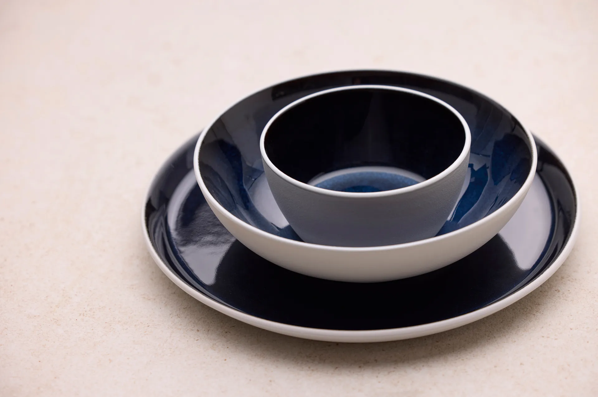 Bitz pastakulho gastro Ø20 cm, Valkoinen tummansininen Bitz