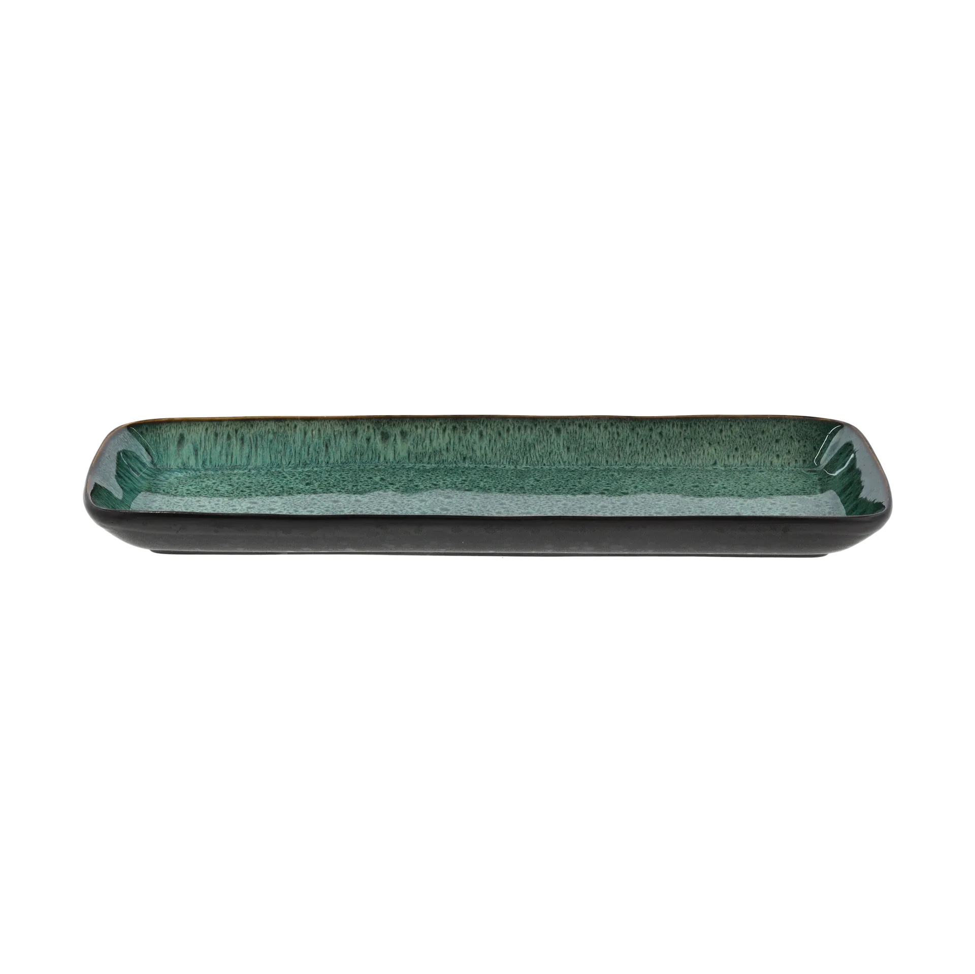 Bitz tarjoilulautanen 38x14 cm, Musta-vihreä Bitz