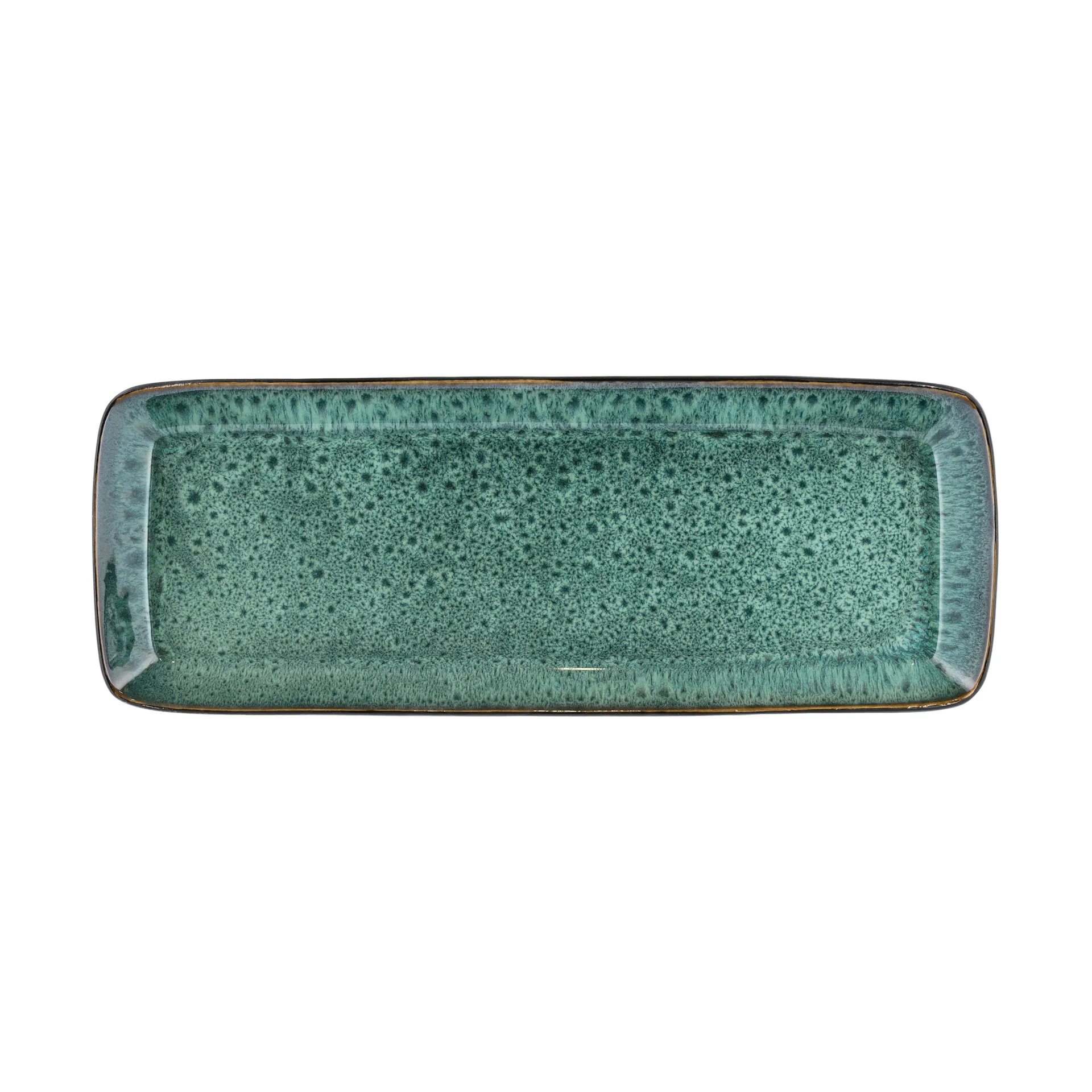 Bitz tarjoilulautanen 38x14 cm, Musta-vihreä Bitz