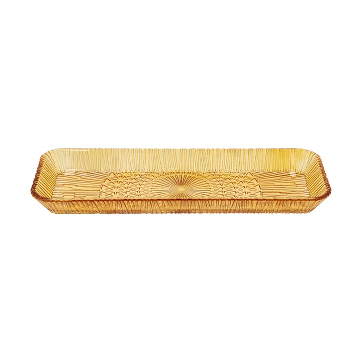 Kusintha tarjoiluvati, suorakaiteen muotoinen 14x38 cm - Amber - Bitz