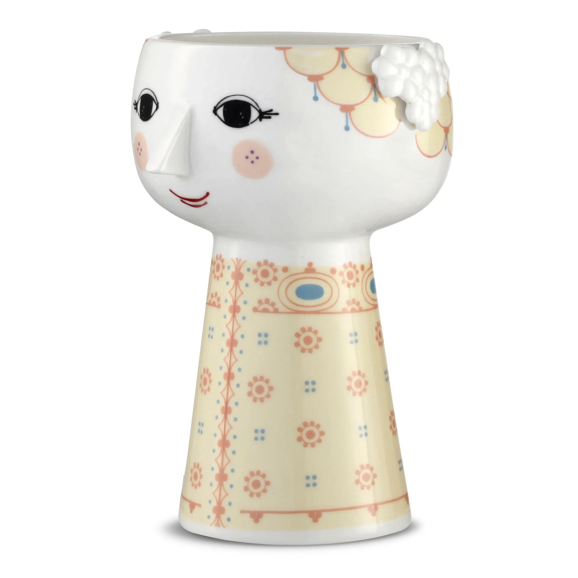 Eva maljakko 15 cm, Soft yellow Bjørn Wiinblad