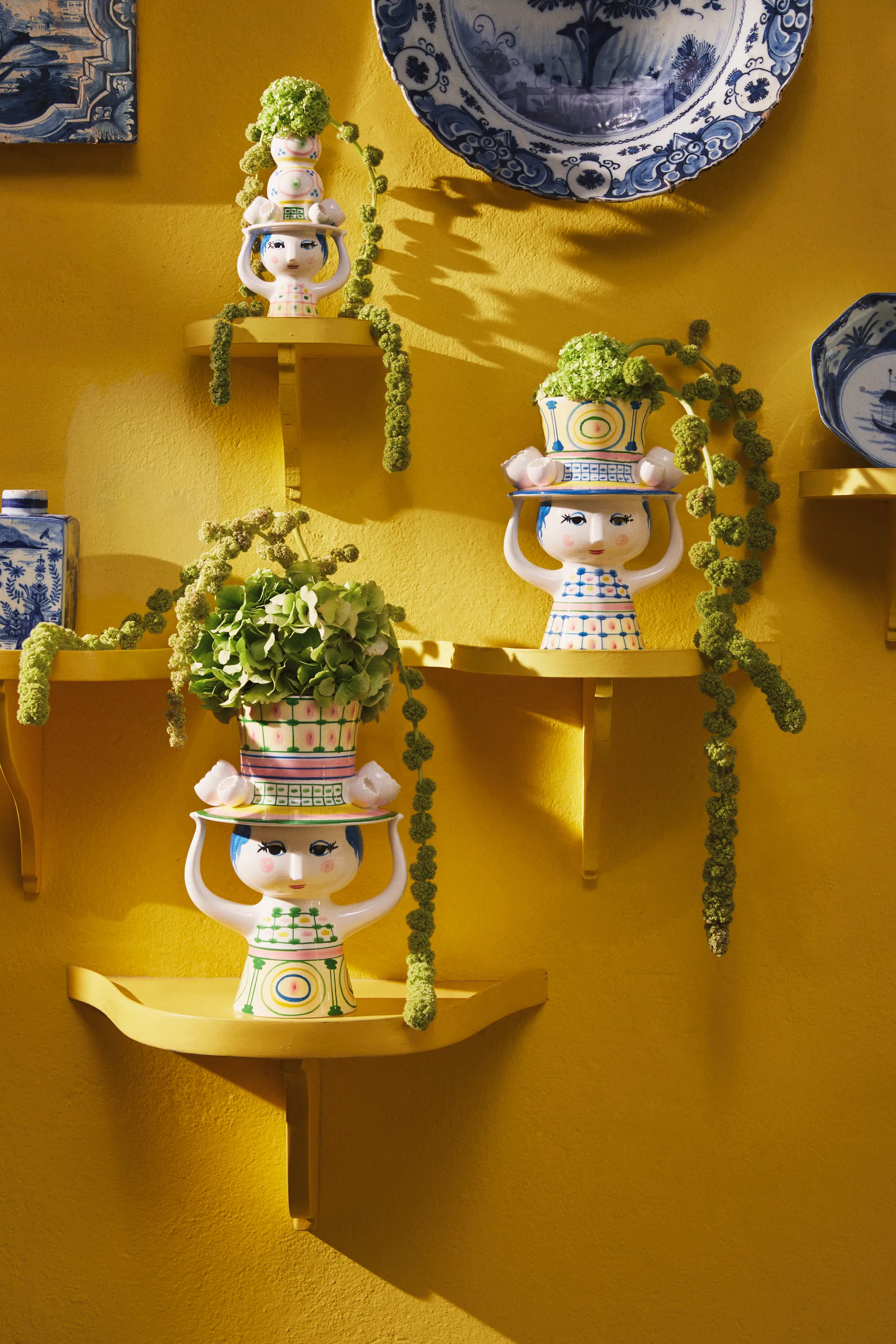 Lady with hat kynttilänjalka K16 cm, Vaaleanpunainen Bjørn Wiinblad