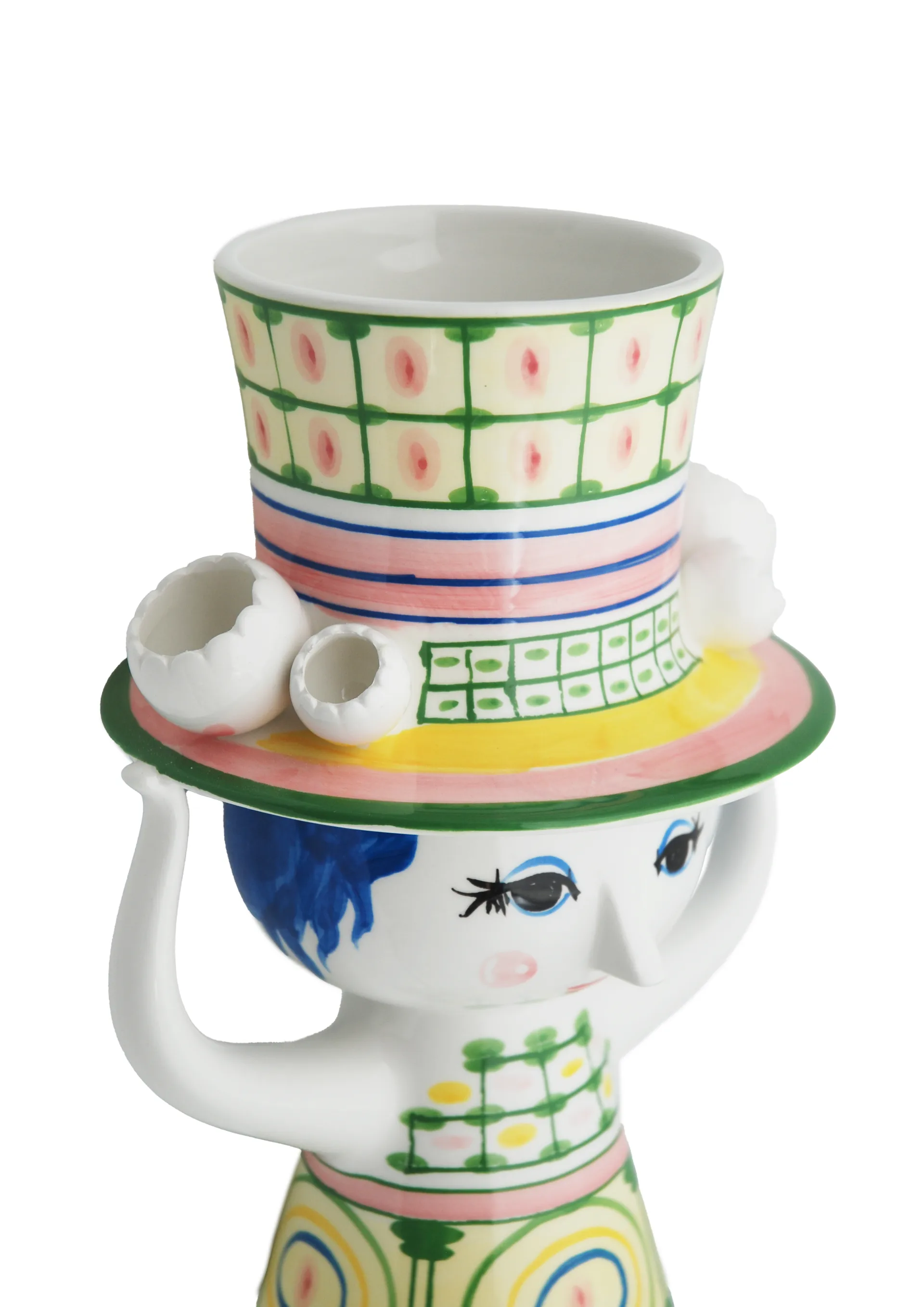 Lady with hat vaasi K24,5 cm, Vihreä Bjørn Wiinblad