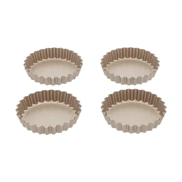 Blomsterbergs minipiirakkavuoka - Rose gold, 4 kpl - Blomsterbergs