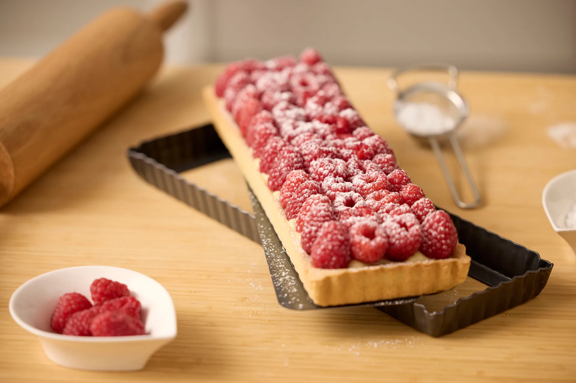 Blomsterbergs piirakkavuoka suorakulmainen 35×11×2,6 cm, Tummanharmaa Blomsterbergs