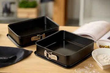 Blomsterbergs suorakaiteen muotoinen irtopohjavuoka 28x20x6 cm - Ruostumaton teräs - Blomsterbergs