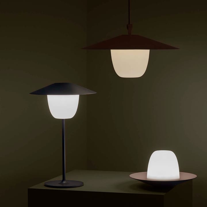 Ani kuljetettava LED-lamppu 33 cm, Warm gray (tummanharmaa) blomus