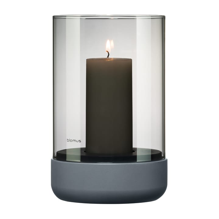 Calma kynttilälyhty Ø12 cm, Gray-smoke blomus