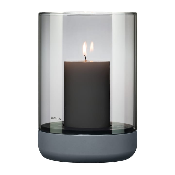 Calma kynttilälyhty Ø15 cm, Gray-smoke blomus
