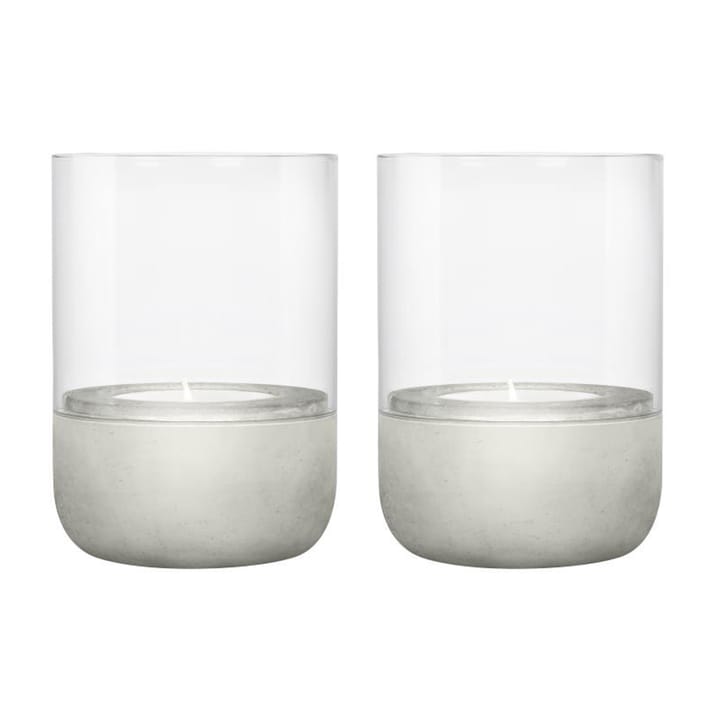 Calma kynttilälyhty Ø 7 cm 2-pakkaus, Light grey blomus