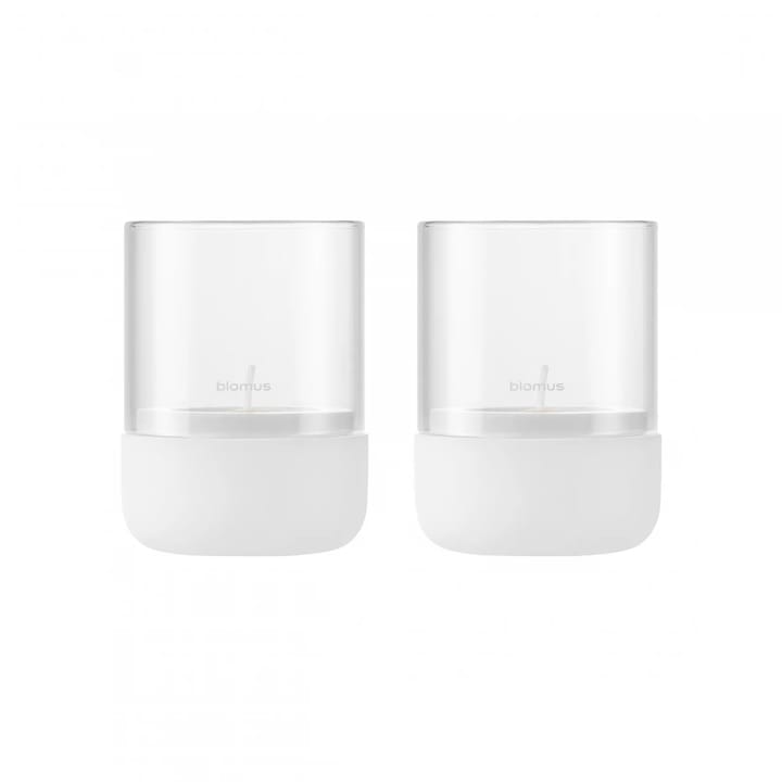 Calma kynttilälyhty Ø 7 cm 2-pakkaus, Lily white blomus