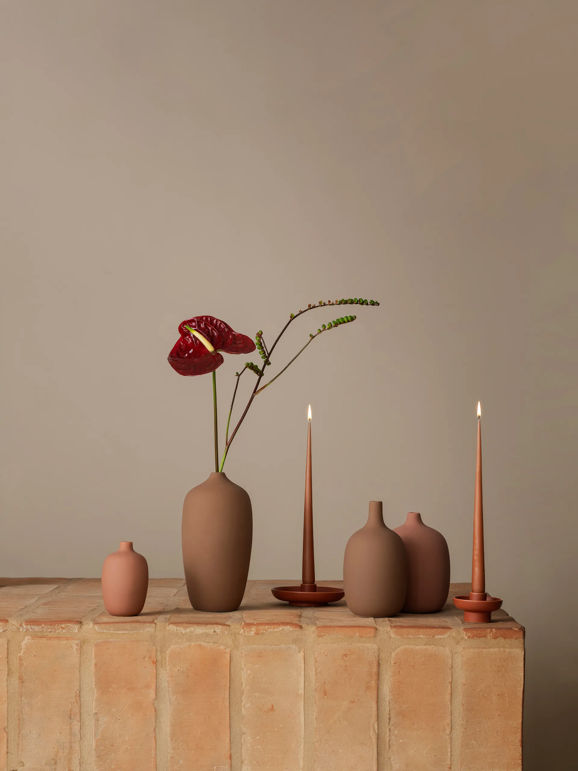 Ceola maljakko 25 cm, Indian Tan blomus