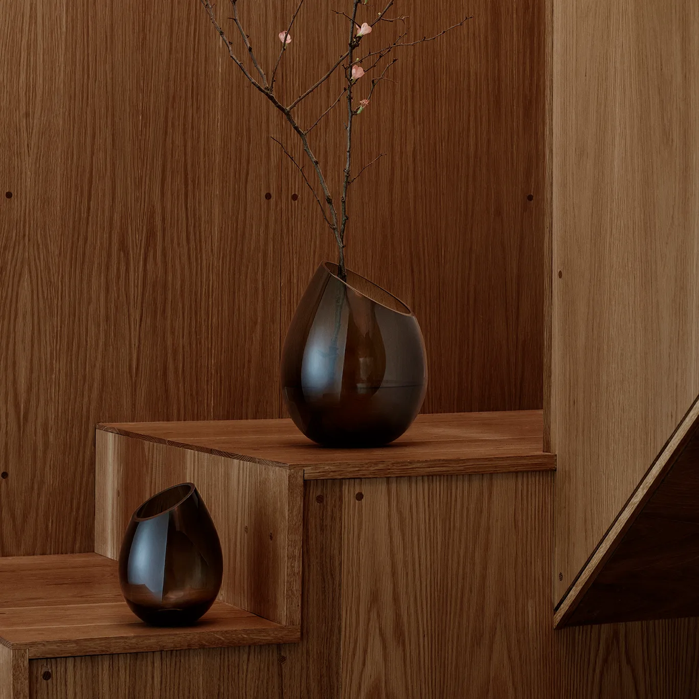 Drop maljakko, pieni, Coffee blomus