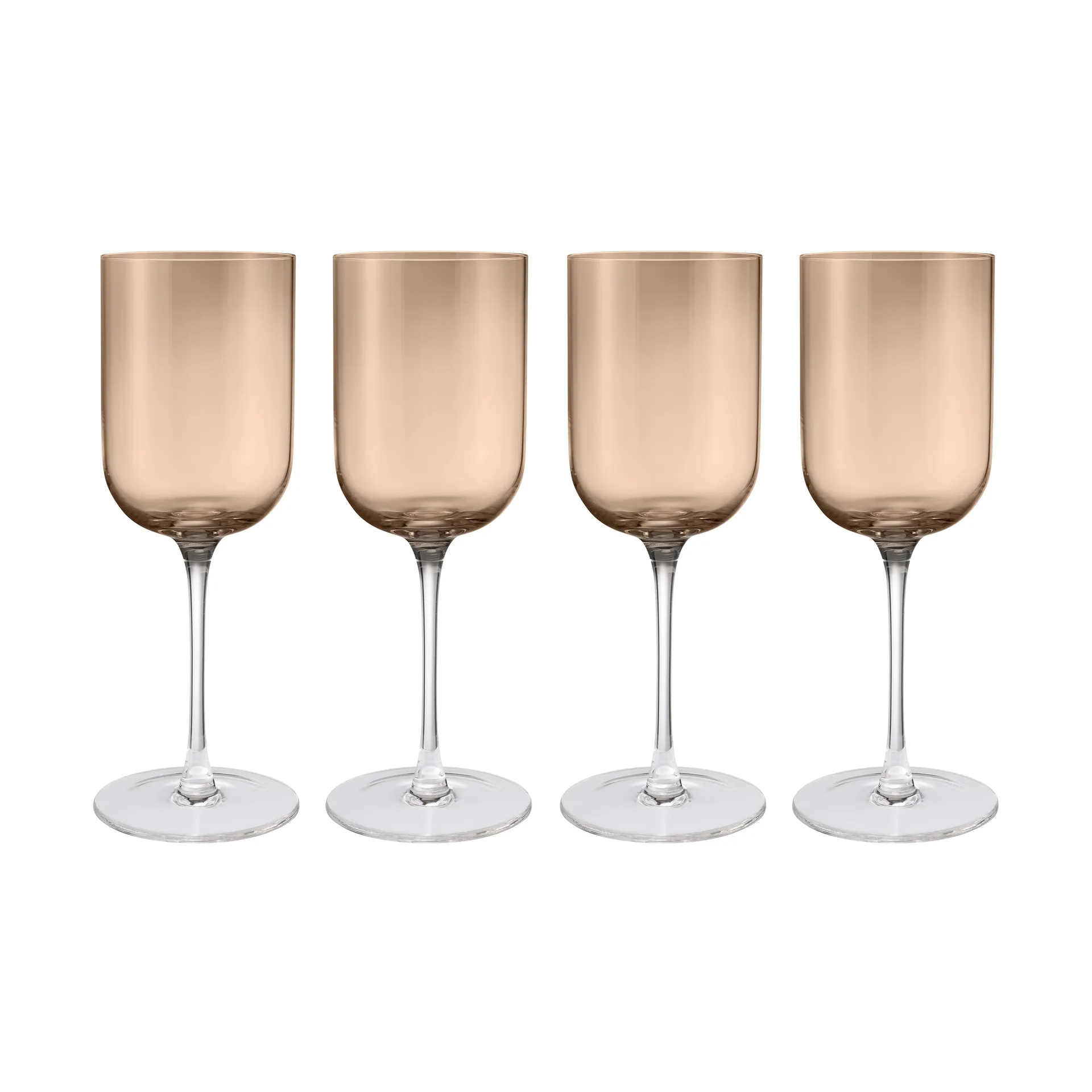 Fuumi punaviinilasi 40 cl 4-pack, Kahvi-Kirkas blomus