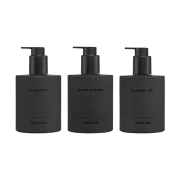 Kirei lasipullot seinätelineellä 3-pack - Smoke, pintakiinnitteinen - blomus