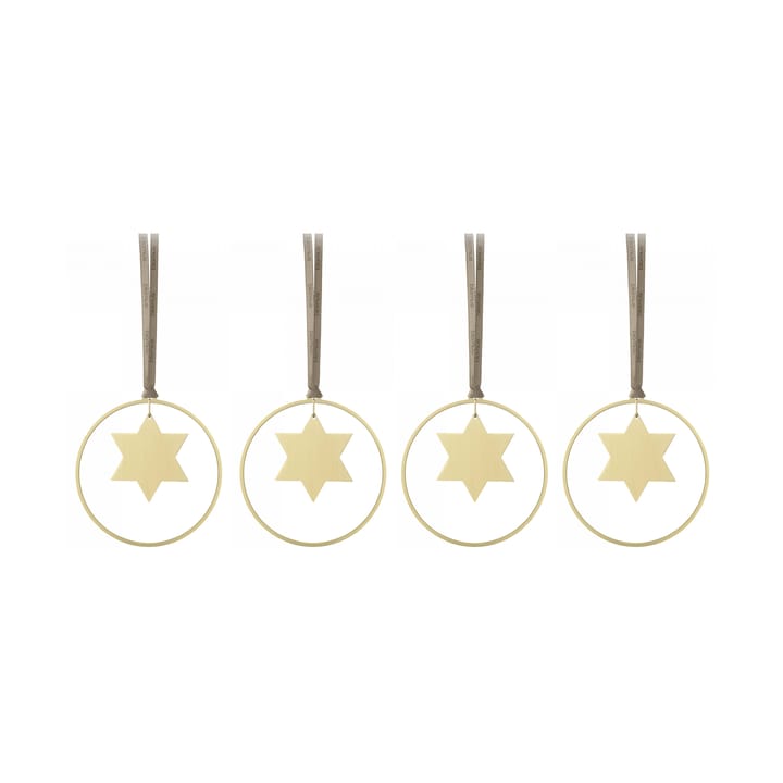 KITAI joulukoriste 8,5 cm 4-pakkaus - Stars - Blomus