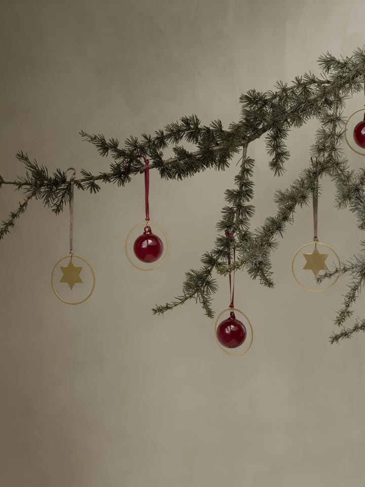 KITAI joulukoriste 8,5 cm 4-pakkaus, Stars blomus