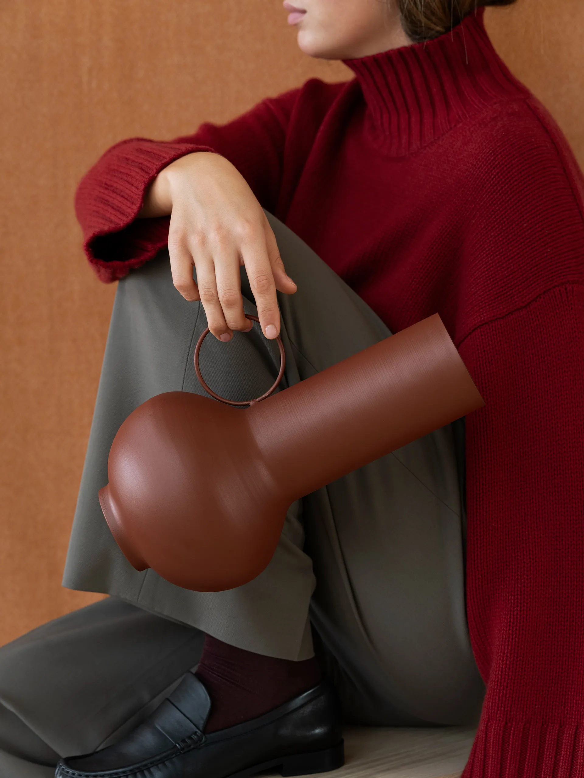 Loha maljakko 33 cm, Brandy Brown blomus