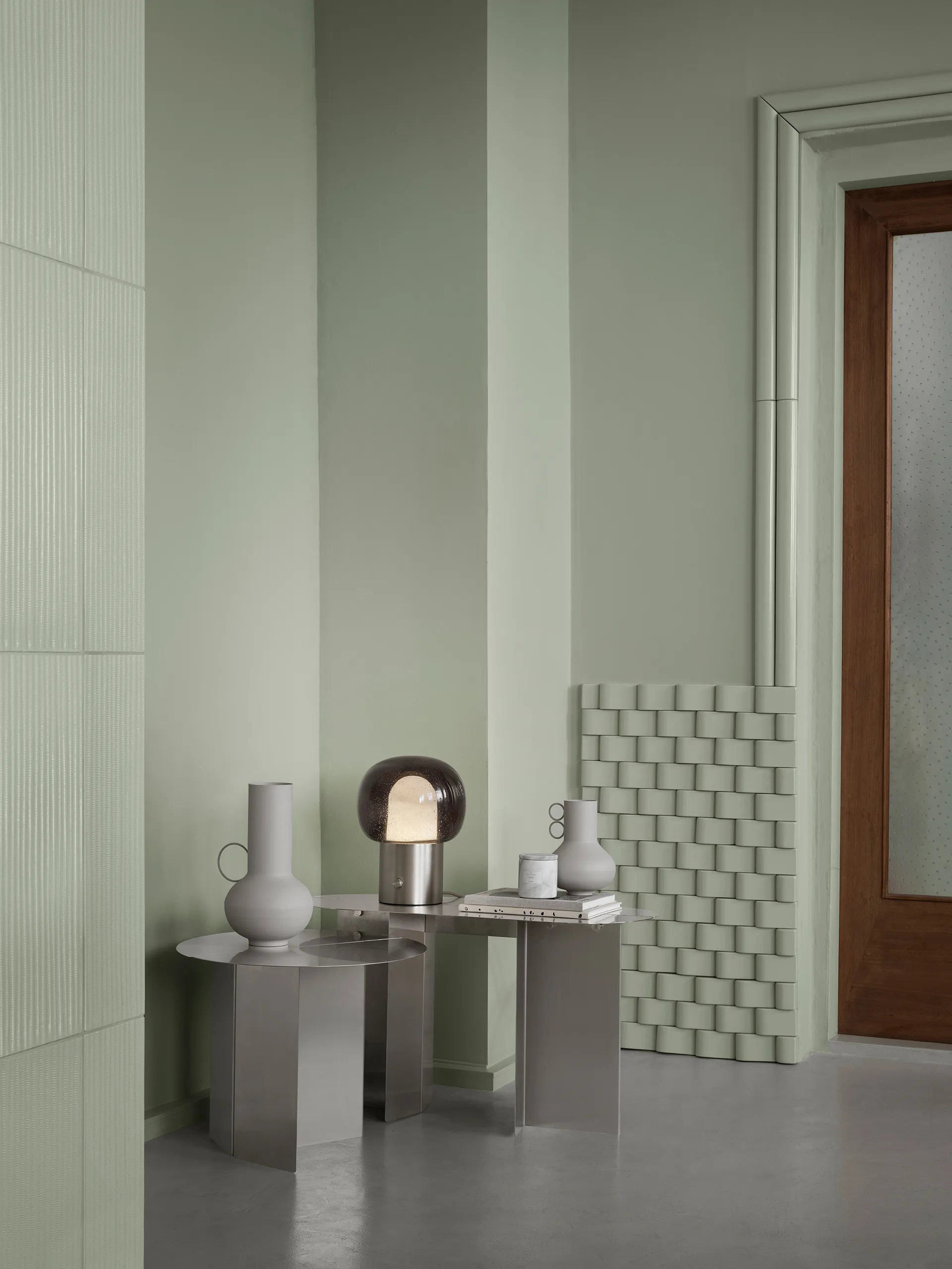 Loha maljakko 33 cm, Moonbeam blomus