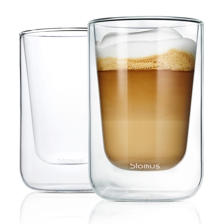 Nero Lämpöä eristävä cappucinolasi, 2-pack - Kirkas - Blomus