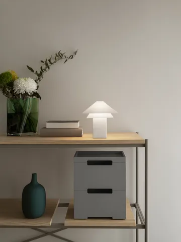 Sanaka pöytälamppu, kannettava - Valkoinen - blomus