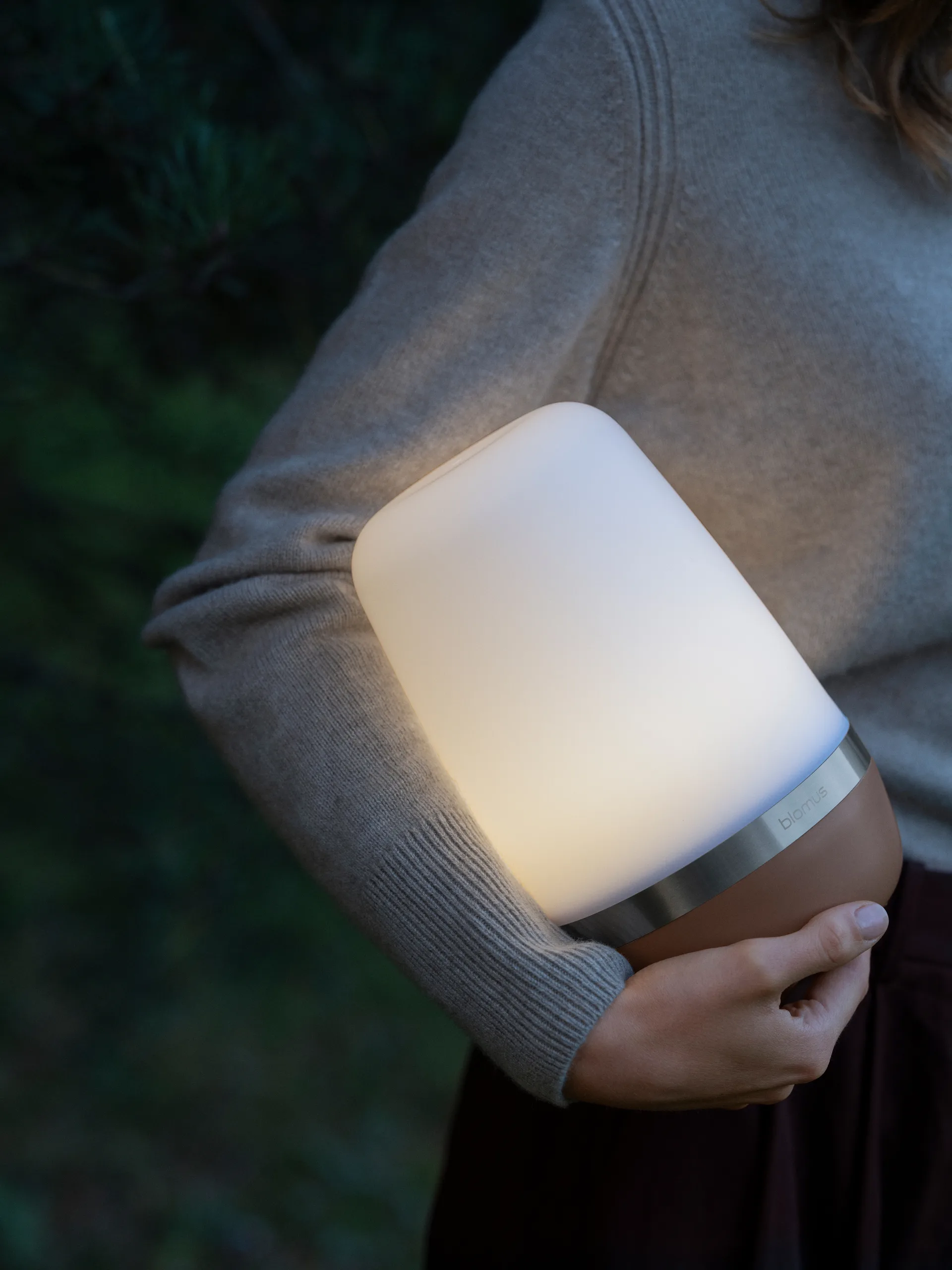 Spirit LED-lamppu L 25 cm, Mokkamousse blomus
