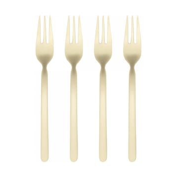 STELLA jälkiruokahaarukka champagne 4-pakkaus - 15,5 cm - blomus