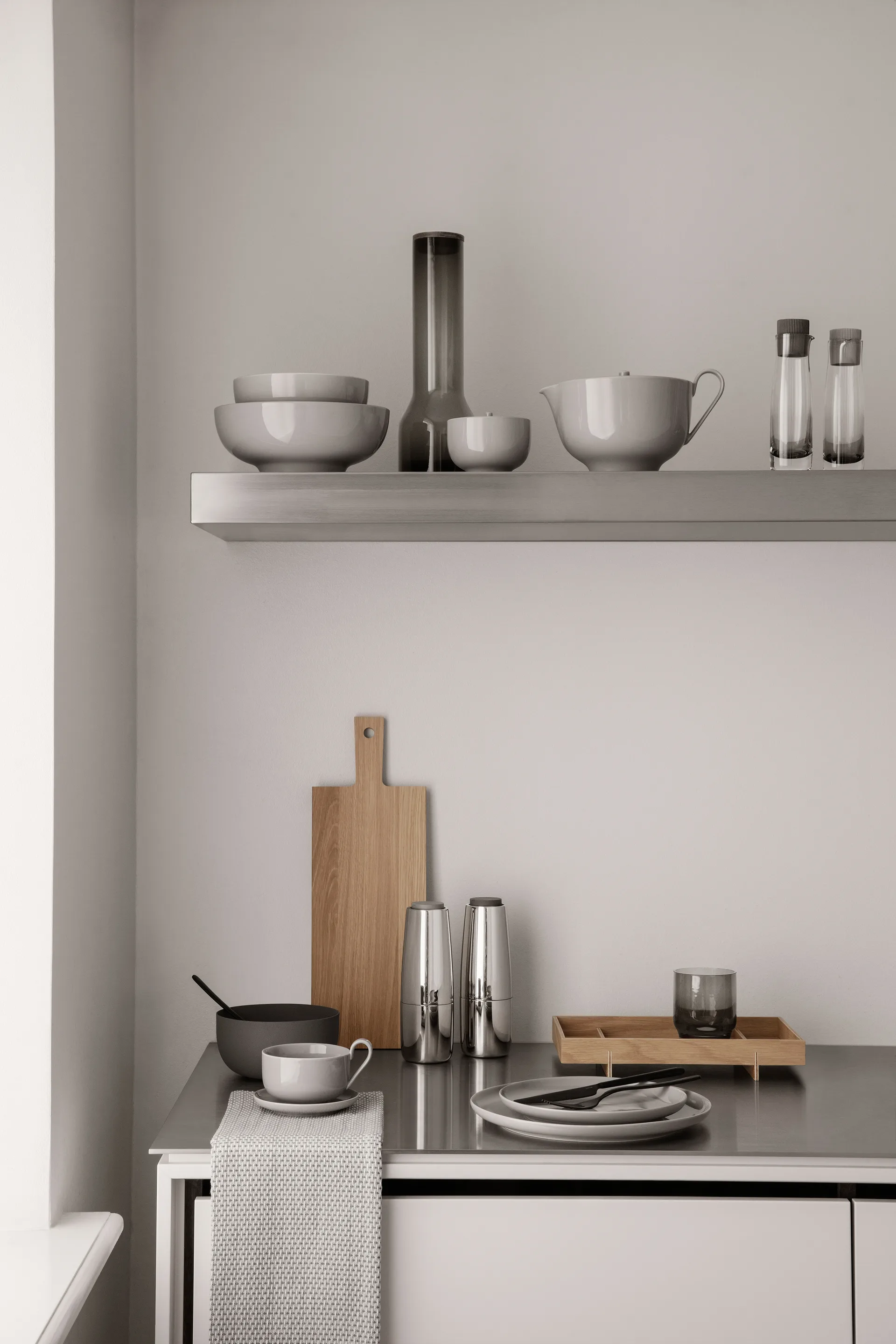 STELLA teelusikka musta, 15 cm blomus