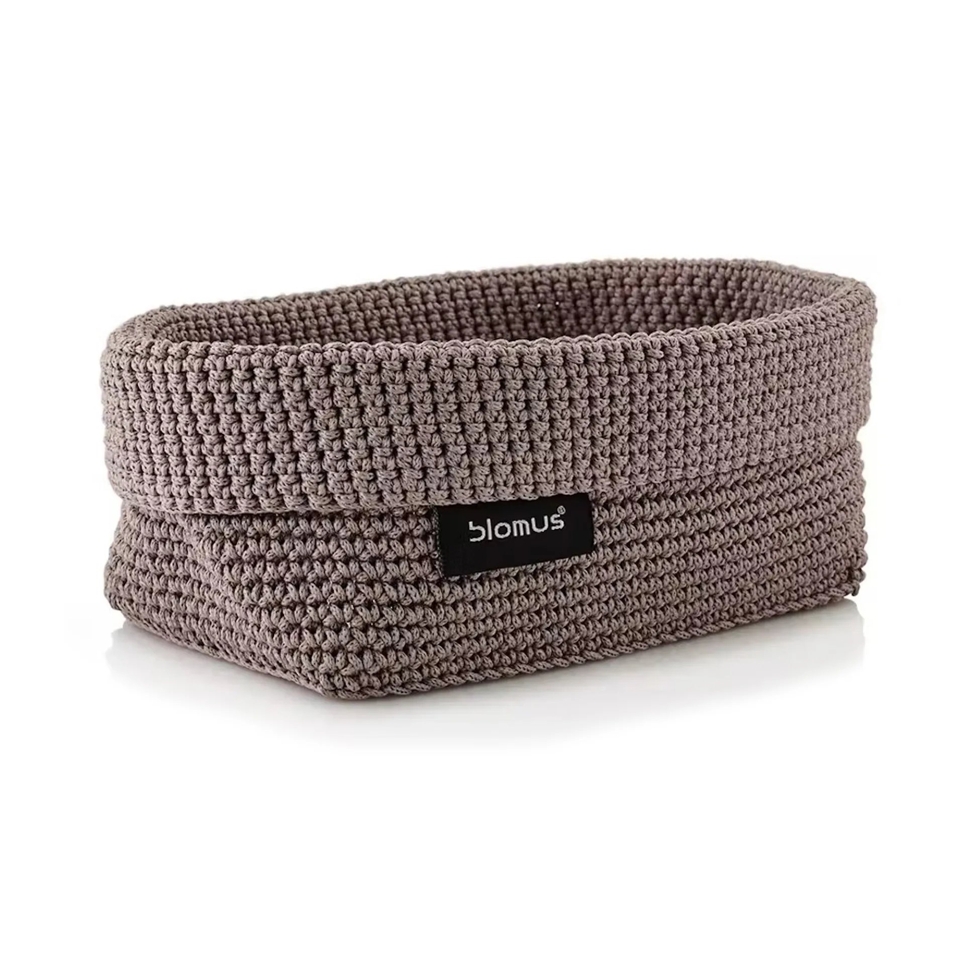 Tela tekstiilikori L 12 x 20 cm, Taupe blomus